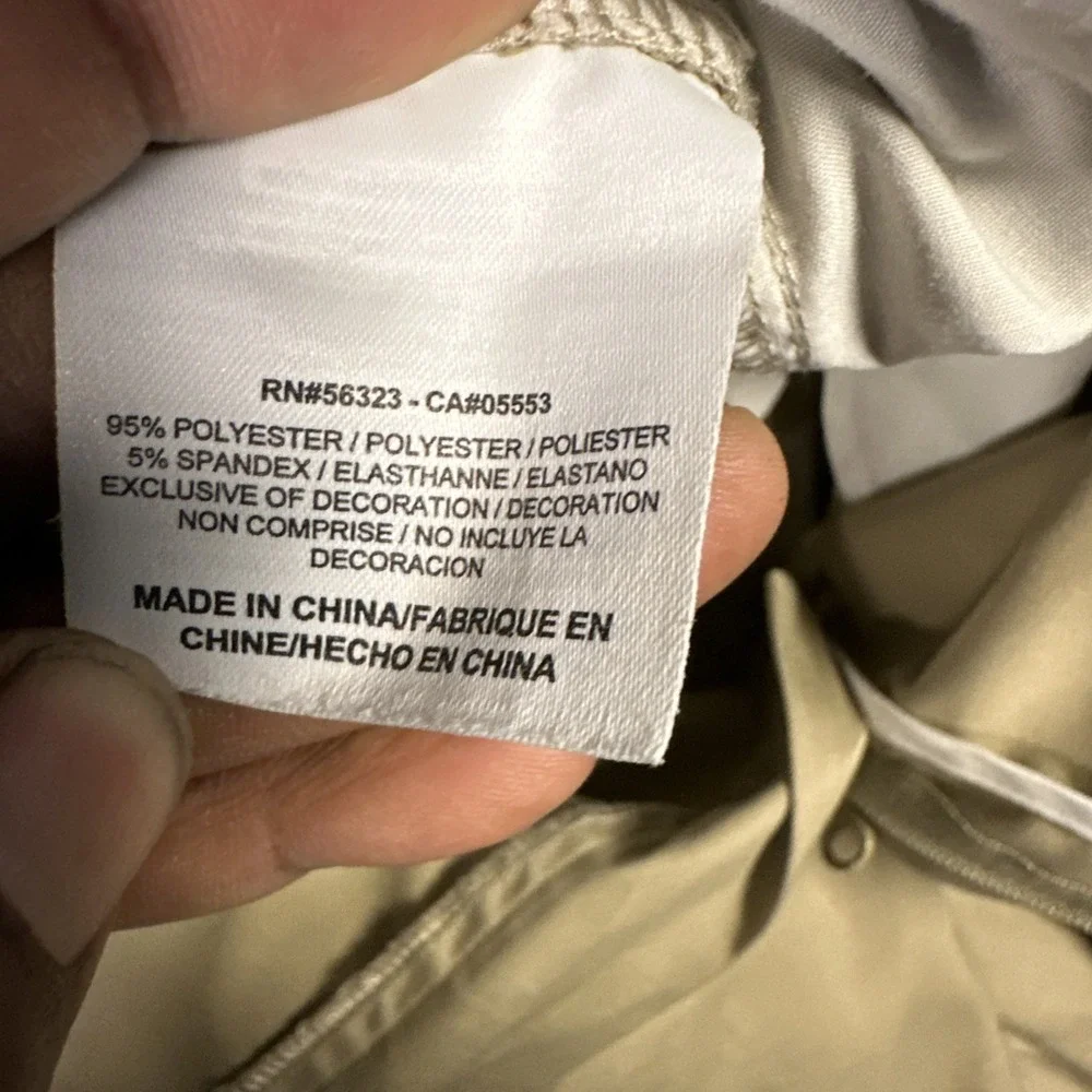 Nike Golf Shorts Flat Front Tech Khaki Beige 330239-235 Men's Size 38‎